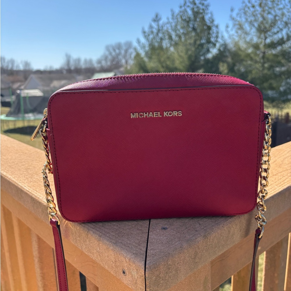 Michael Kors Red Crossbody Bag